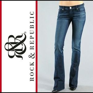 Rock & Republic Kasandra Jean - Pink Patches Sz 8